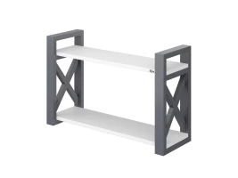 Полка настенная 900x200x500 RM196-90x20 Белый/Серый
