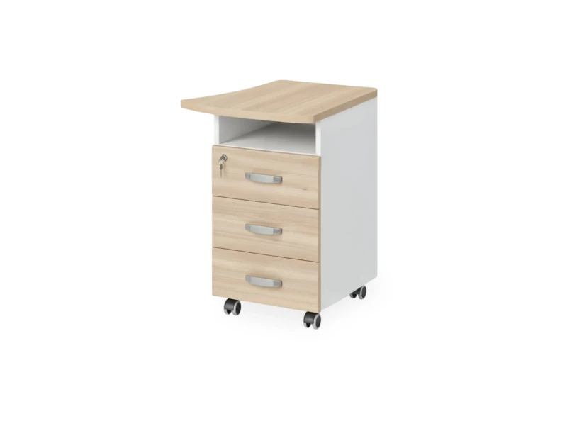 BRL RB085-53х60R Тумба приставная правая 530х600х740 Акация/Белый