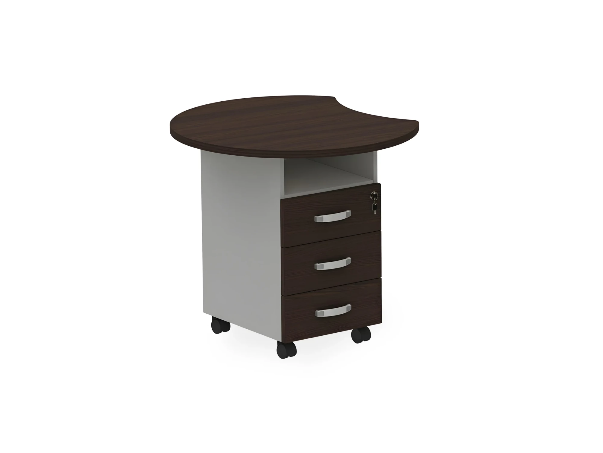 BRL RB088-77х86L Тумба приставная левая 770х860х740 Венге/Серый вулканический