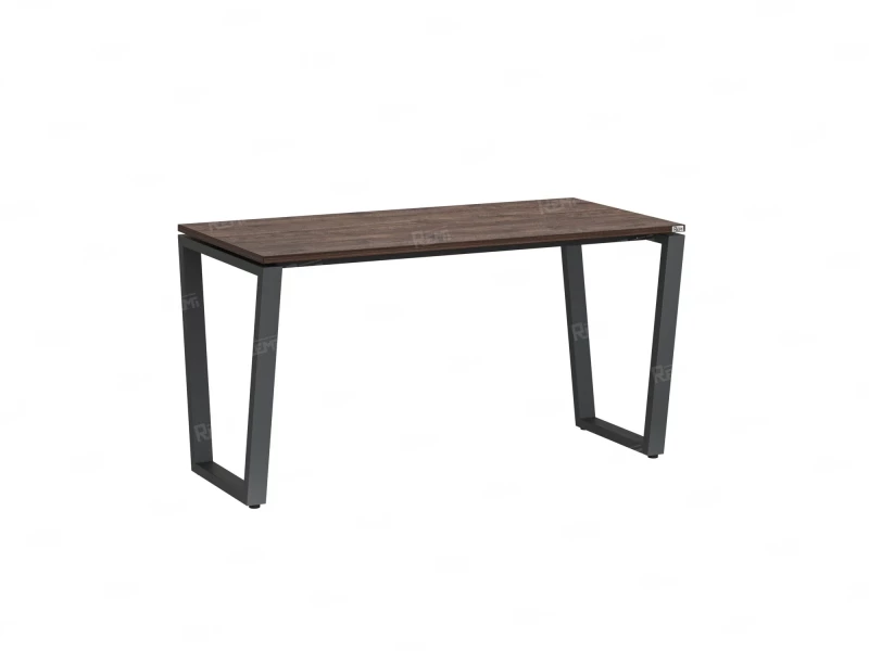 Стол прямой на U-образных опорах 1400x700x750 RM003-14x7 Дуб Апрельский шоколад/Серый