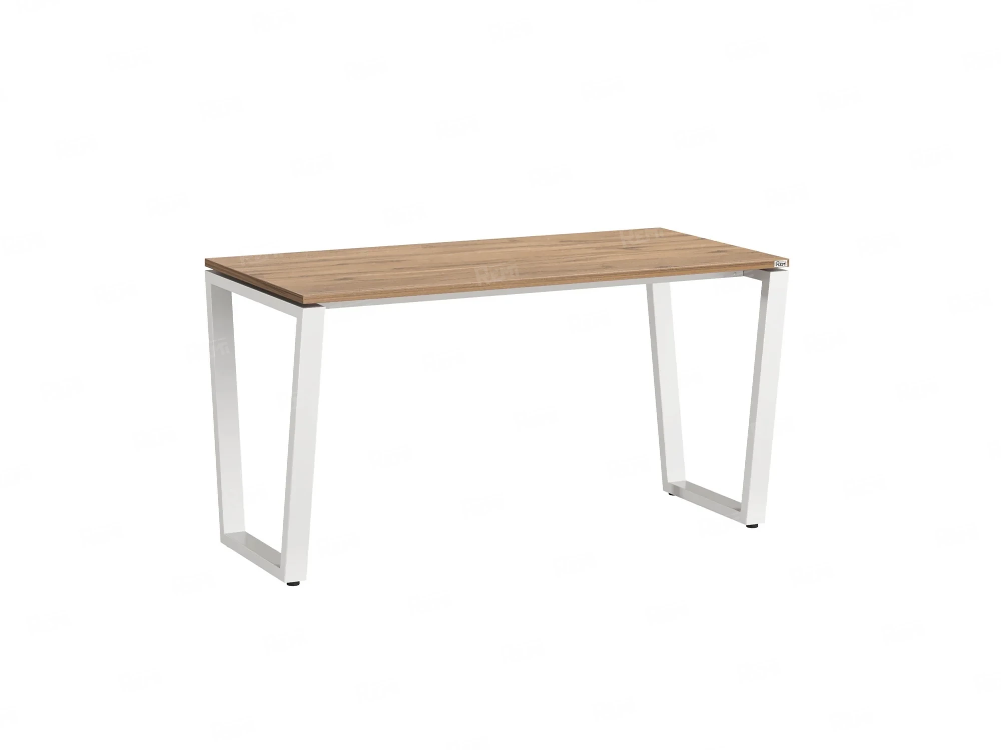 Стол прямой на U-образных опорах 800x800x750 RM003-8x8 Дуб Юстус/Белый