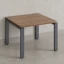 Журнальный стол с полкой 1200x700x550 RM183-12x7 Дуб Юстус/Серый