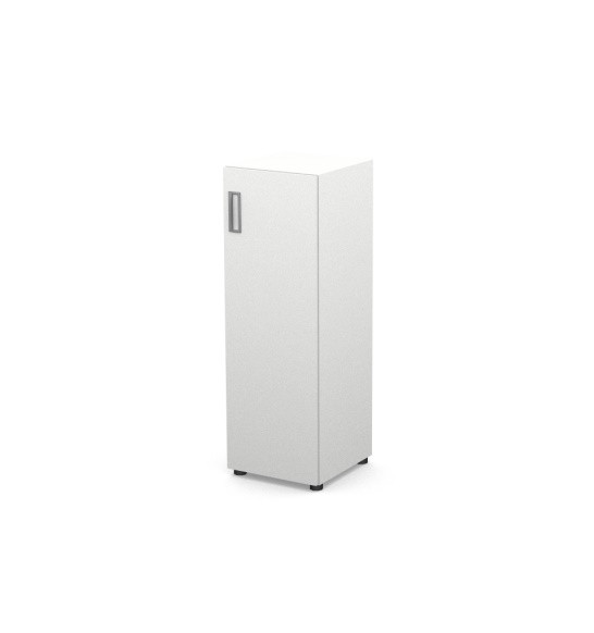 Шкаф узкий, RE111 З/С ЛДСП 39,9x42x120 см Белый/Белый, Серия Еврова | Europe