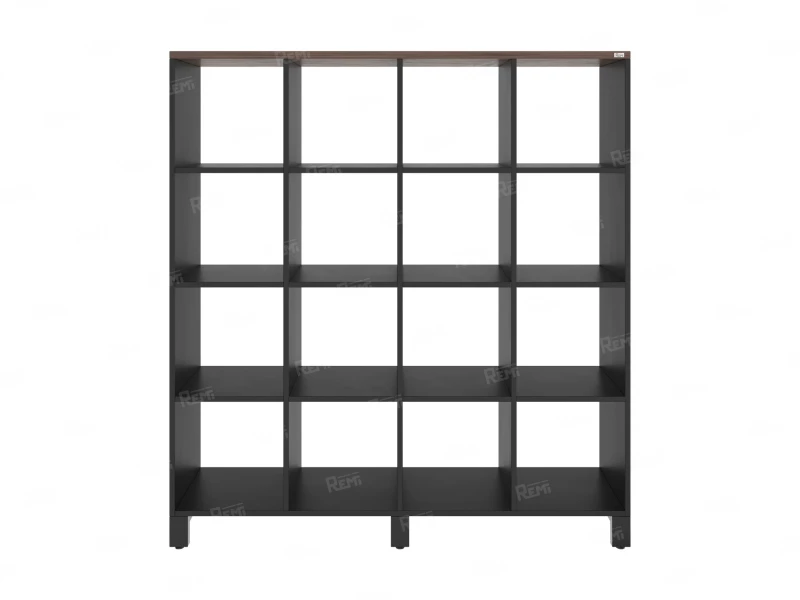 Стеллаж, 16 ячеек 1500х370х1620 RM140-15x37 Дуб Апрельский шоколад/Черный