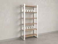 Стеллаж, 6 уровней 900x370x1920 RM132-90x37 Вяз Швейцарский светлый/Белый