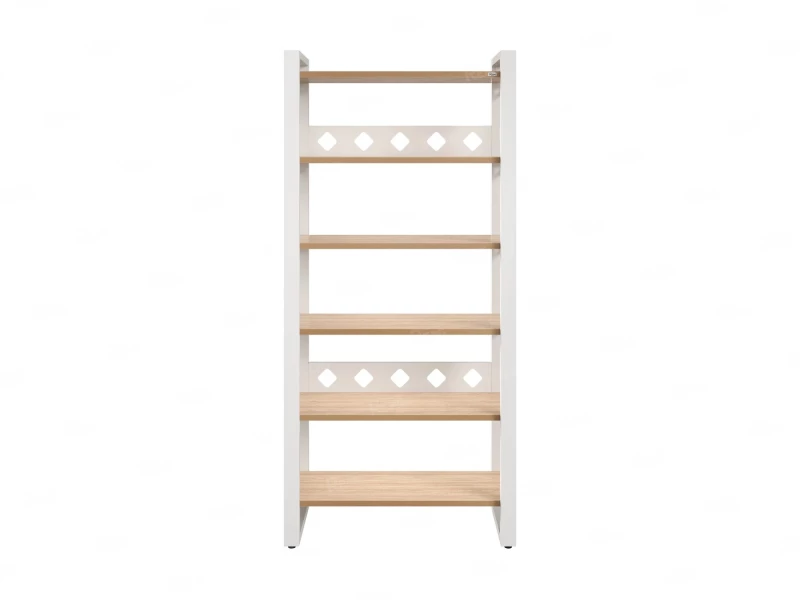 Стеллаж, 6 уровней 900x370x1920 RM132-90x37 Вяз Швейцарский светлый/Белый