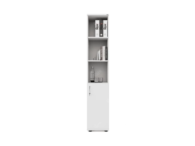 Шкаф комбинированный RLG031 350х550х1830 Белый, Серия ЛАЙТ | LIGHT