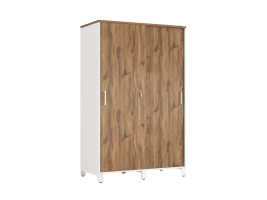 Шкаф-купе, штанга, 1 полка 1200x600x1900 RM163-90x60 Дуб Юстус/Белый