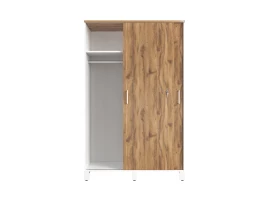 Шкаф-купе, штанга, 1 полка 1200x600x1900 RM163-90x60 Дуб Юстус/Белый