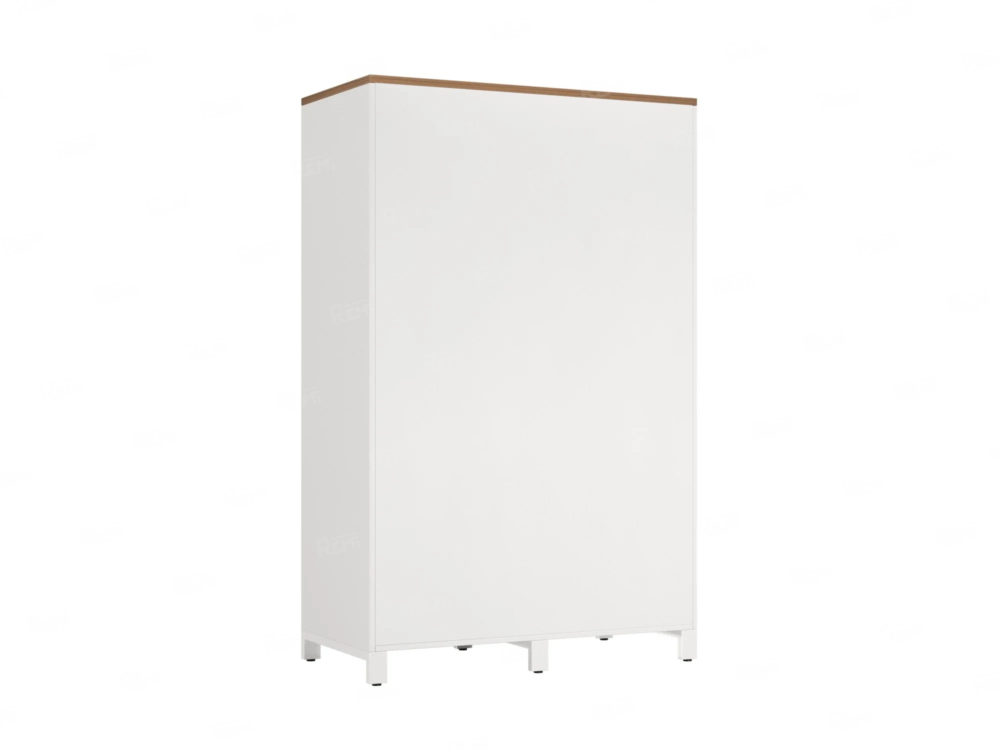 Шкаф-купе, штанга, 1 полка 1200x600x1900 RM163-90x60 Дуб Юстус/Белый