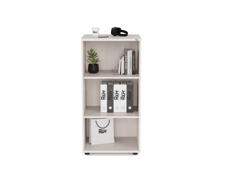 Стеллаж RLG025 2 полки 700х550х1130 Дуб Молочный, Серия ЛАЙТ | LIGHT