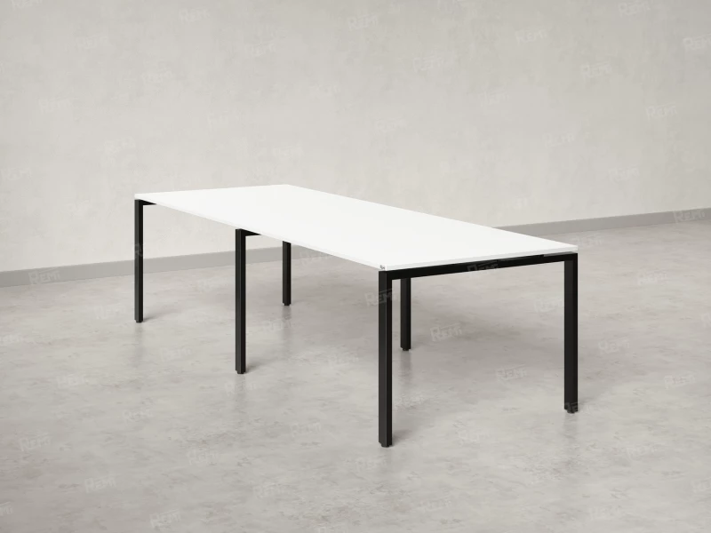 Cтол для переговоров, на П-образном каркасе 2100x1200x750 RM080-210x120 Белый/Черный