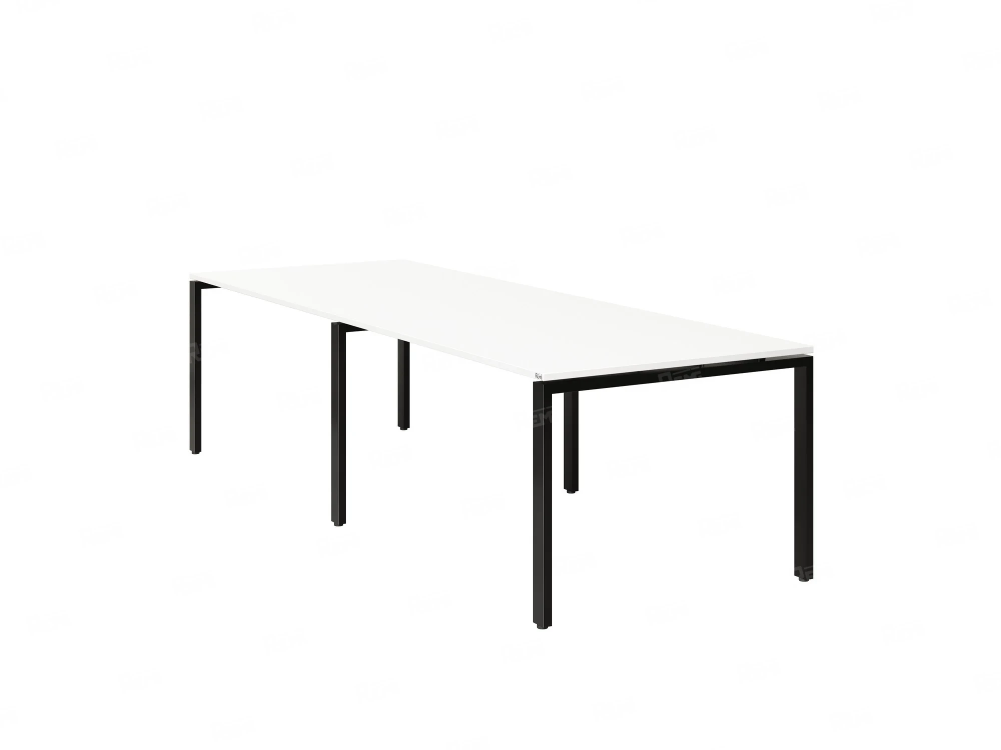 Cтол для переговоров, на П-образном каркасе 2100x1200x750 RM080-210x120 Белый/Черный
