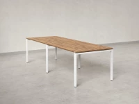 Cтол для переговоров, на П-образном каркасе 2200x1000x750 RM080-220x100 Юстус/Белый