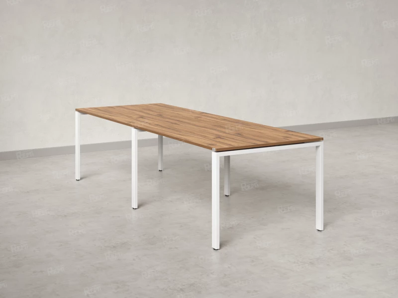 Cтол для переговоров, на П-образном каркасе 2400x1650x750 RM080-240x165 Юстус/Белый