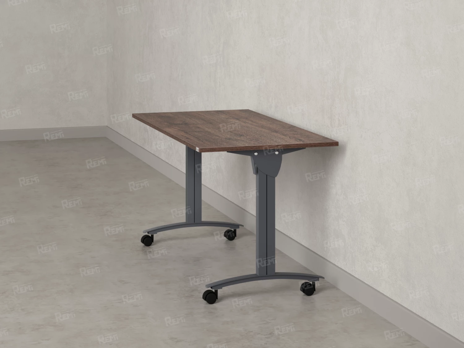 Стол складной, мобильный 1600x600x750 RM011-16x6 Дуб Апрельский шоколад/Серый