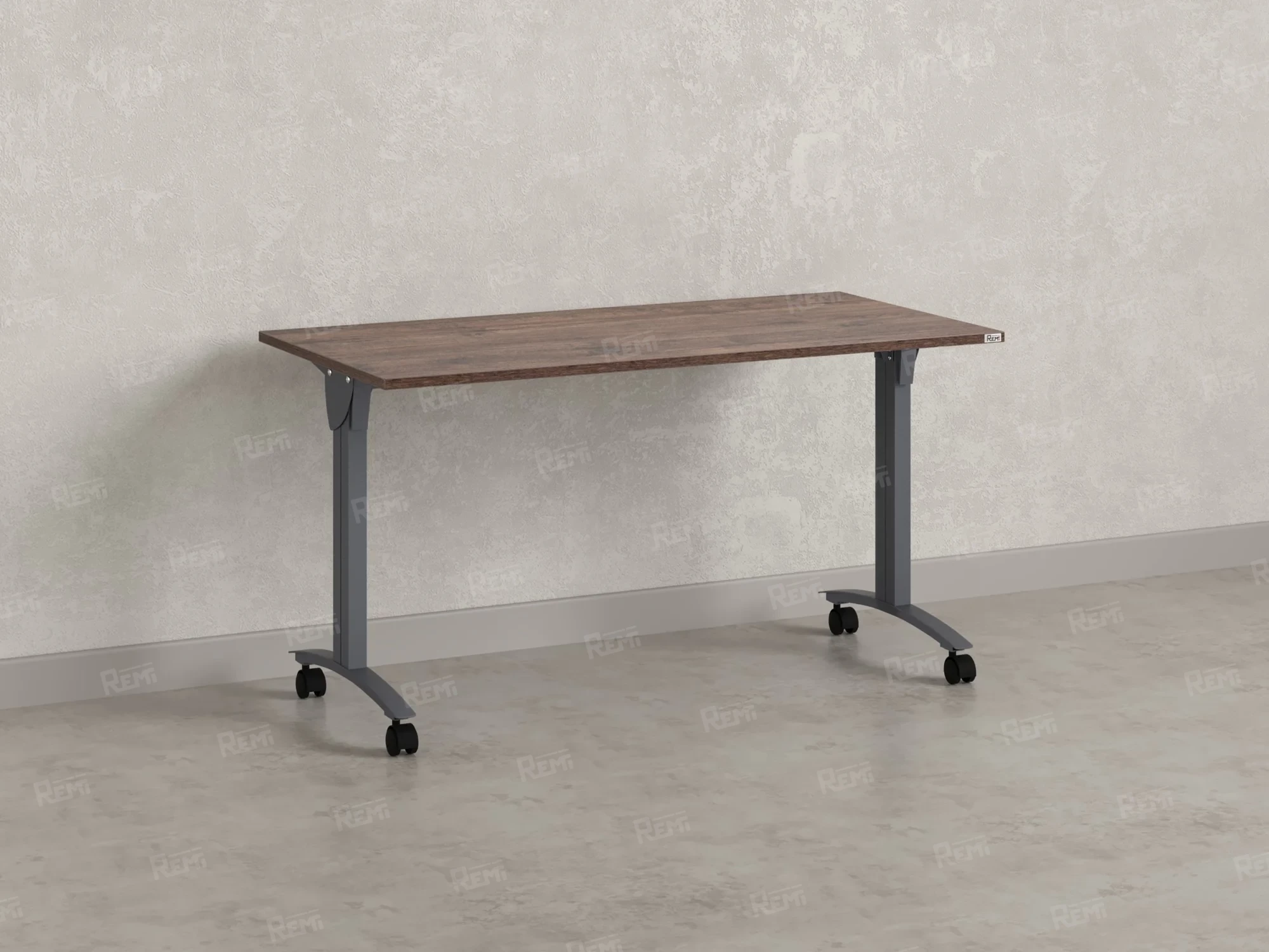 Стол складной, мобильный 1600x600x750 RM011-16x6 Дуб Апрельский шоколад/Серый
