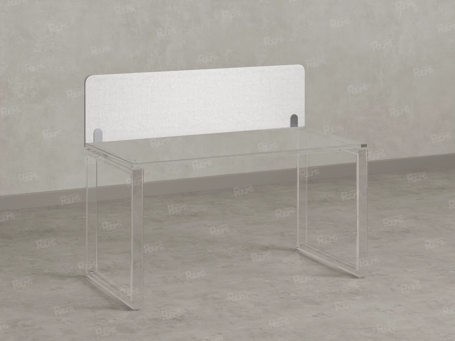 Экран-перегородка тканевый 1400x16x400 RM207-140x40 Белый