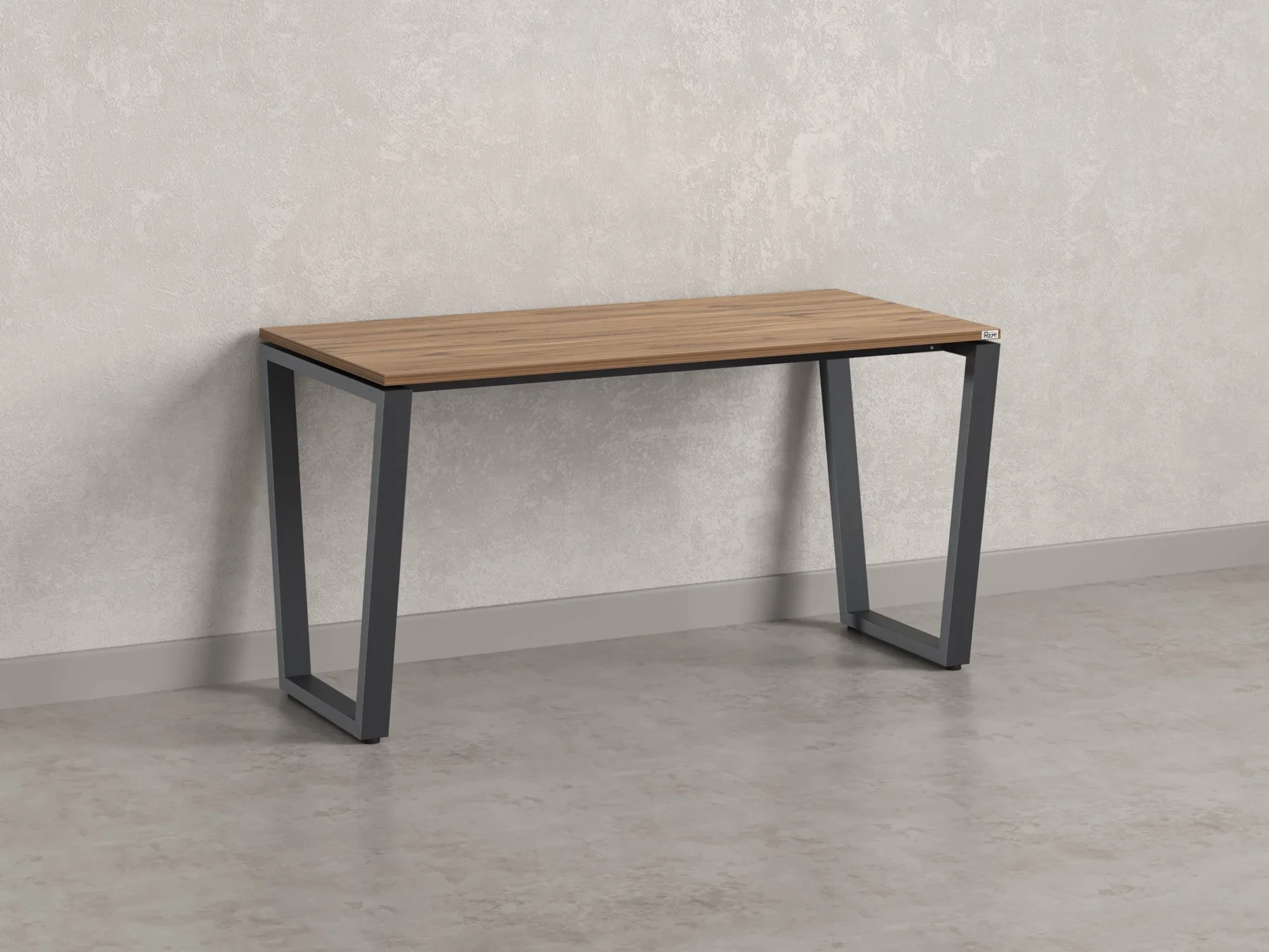 Стол прямой на U-образных опорах 800x800x750 RM003-8x8 Дуб Юстус/Серый