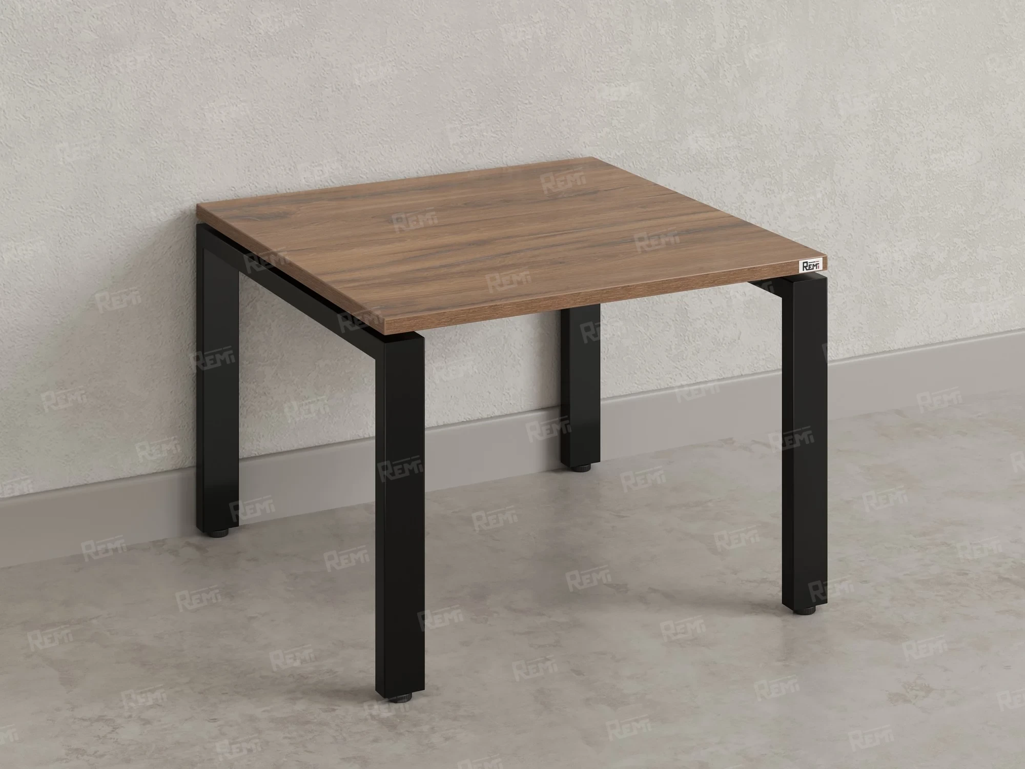 Журнальный стол с полкой 1200x700x550 RM183-12x7 Дуб Юстус/Черный