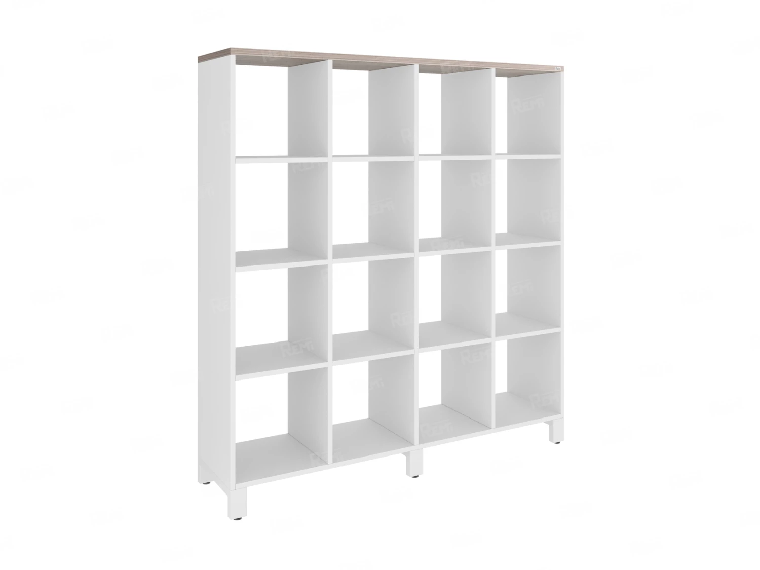 Стеллаж, 16 ячеек 1500х370х1620 RM140-15x37 Дуб Маувелла/Белый
