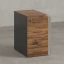 Тумба приставная, 4 ящика 400x800x750 RM121-40x80 Дуб Юстус/Серый