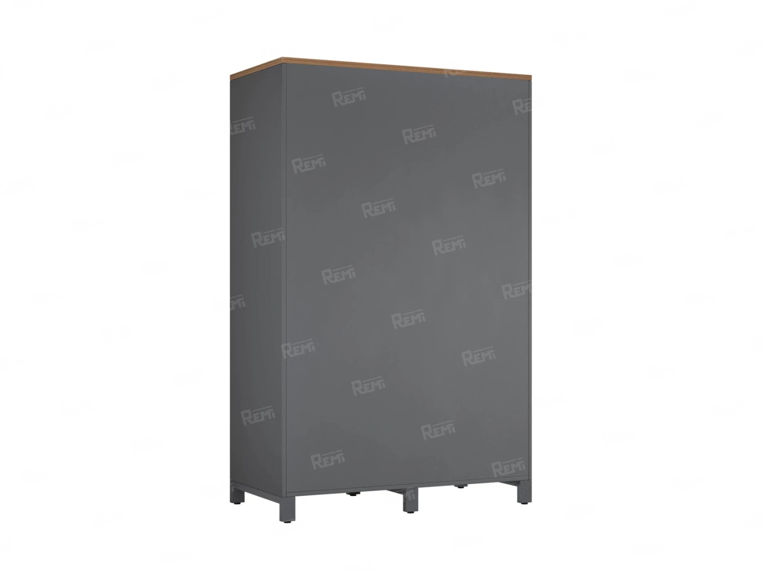 Шкаф-купе, штанга, 1 полка 1200x600x1900 RM163-90x60 Дуб Юстус/Серый