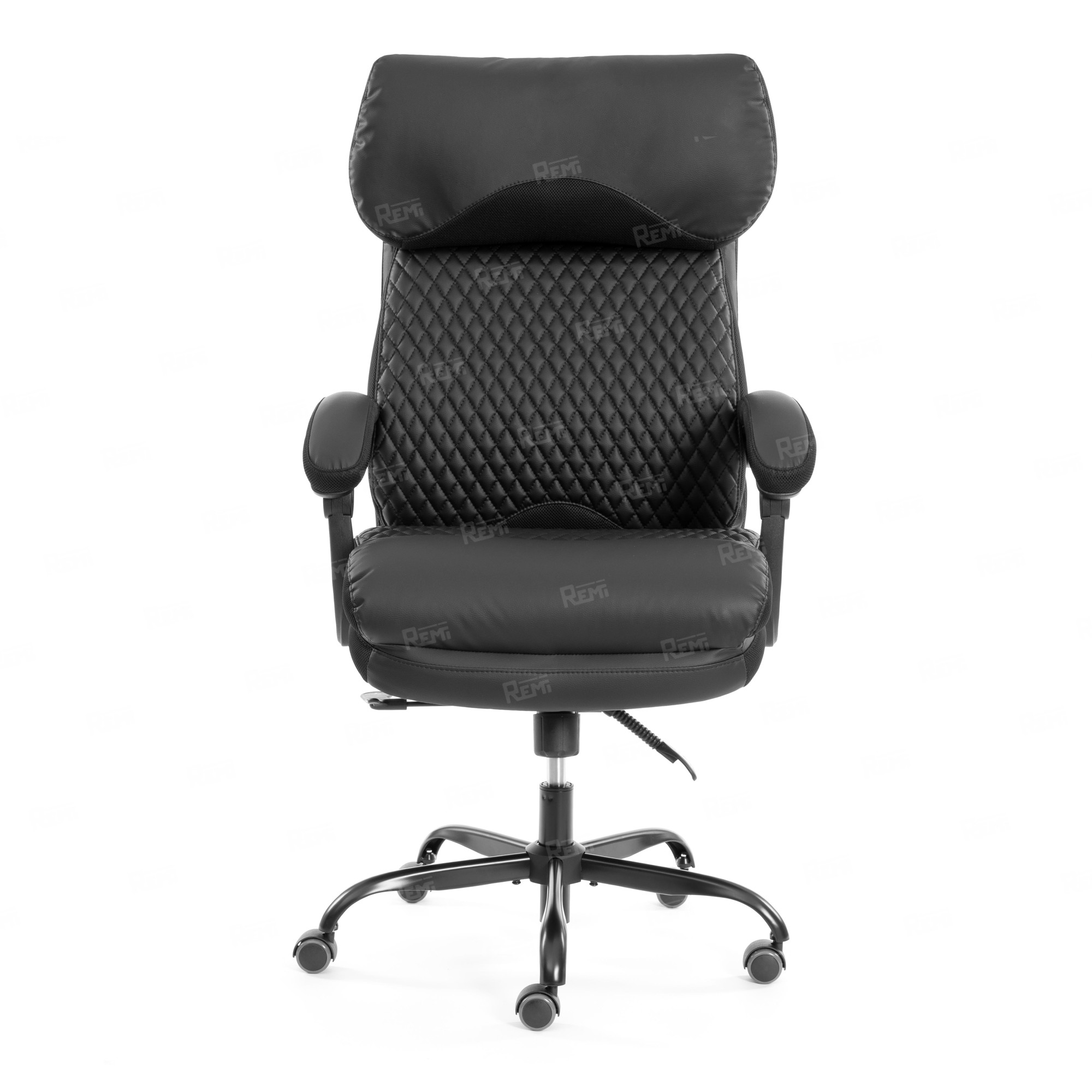 Кресло Chief metalBL  Черный/Черный, Экокожа (арт. 25019)