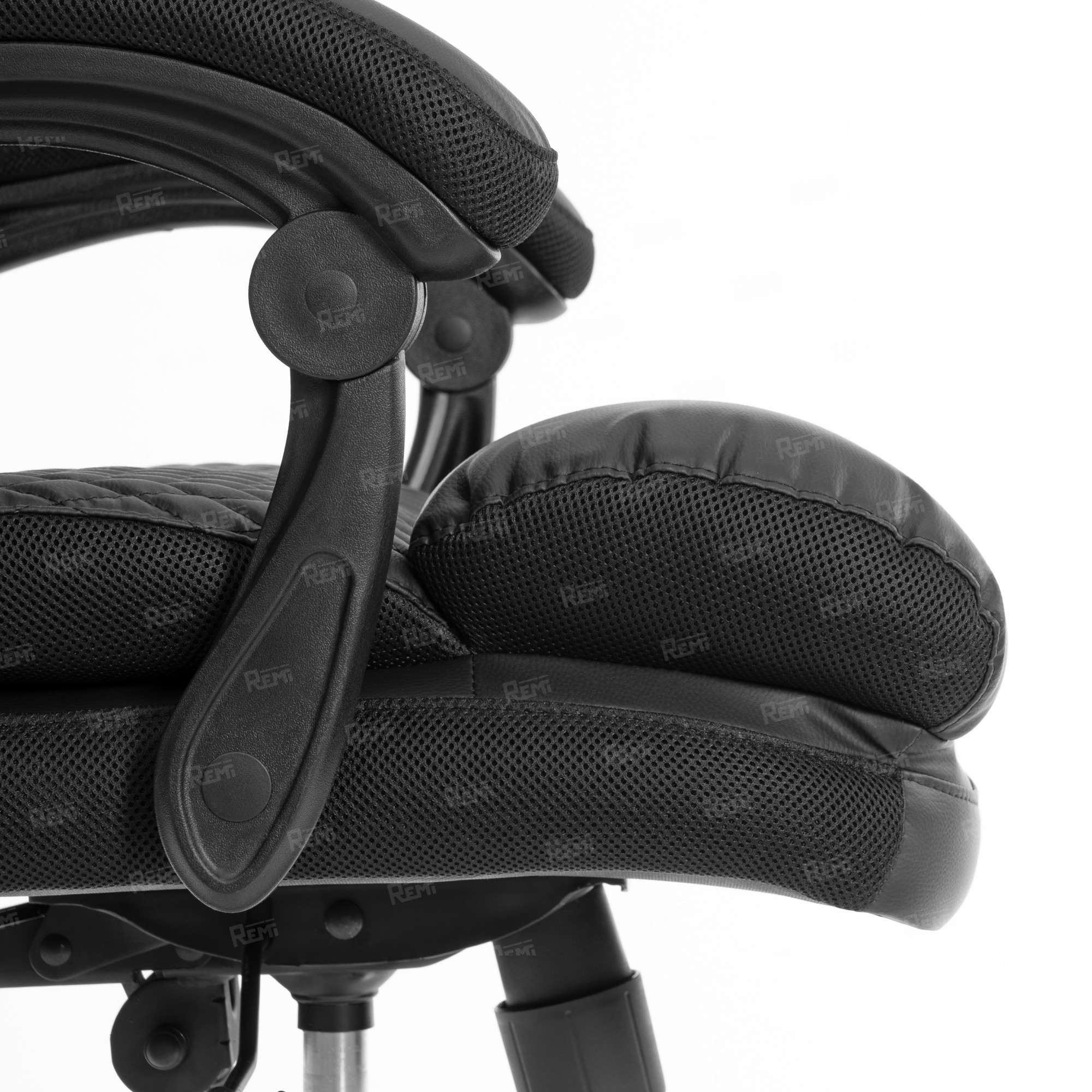 Кресло Chief metalBL  Черный/Черный, Экокожа (арт. 25019)