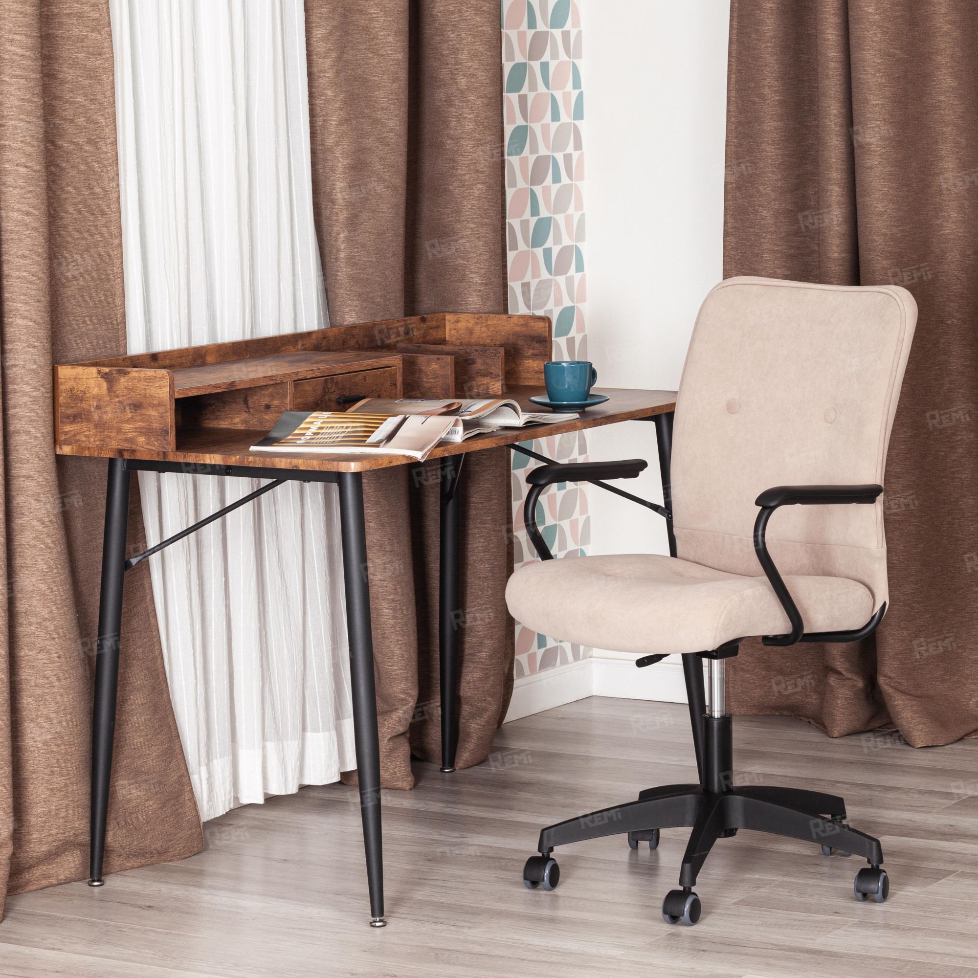 Кресло WIND Бежевый/Бежевый, Флок (арт. 21622)