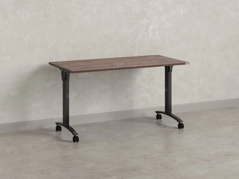 Стол складной, мобильный 1600x600x750 RM011-16x6 Дуб Апрельский шоколад/Черный