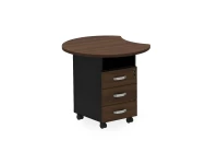 BRL RB088-77х86L Тумба приставная левая 770х860х740 Орех Вармия/Черный