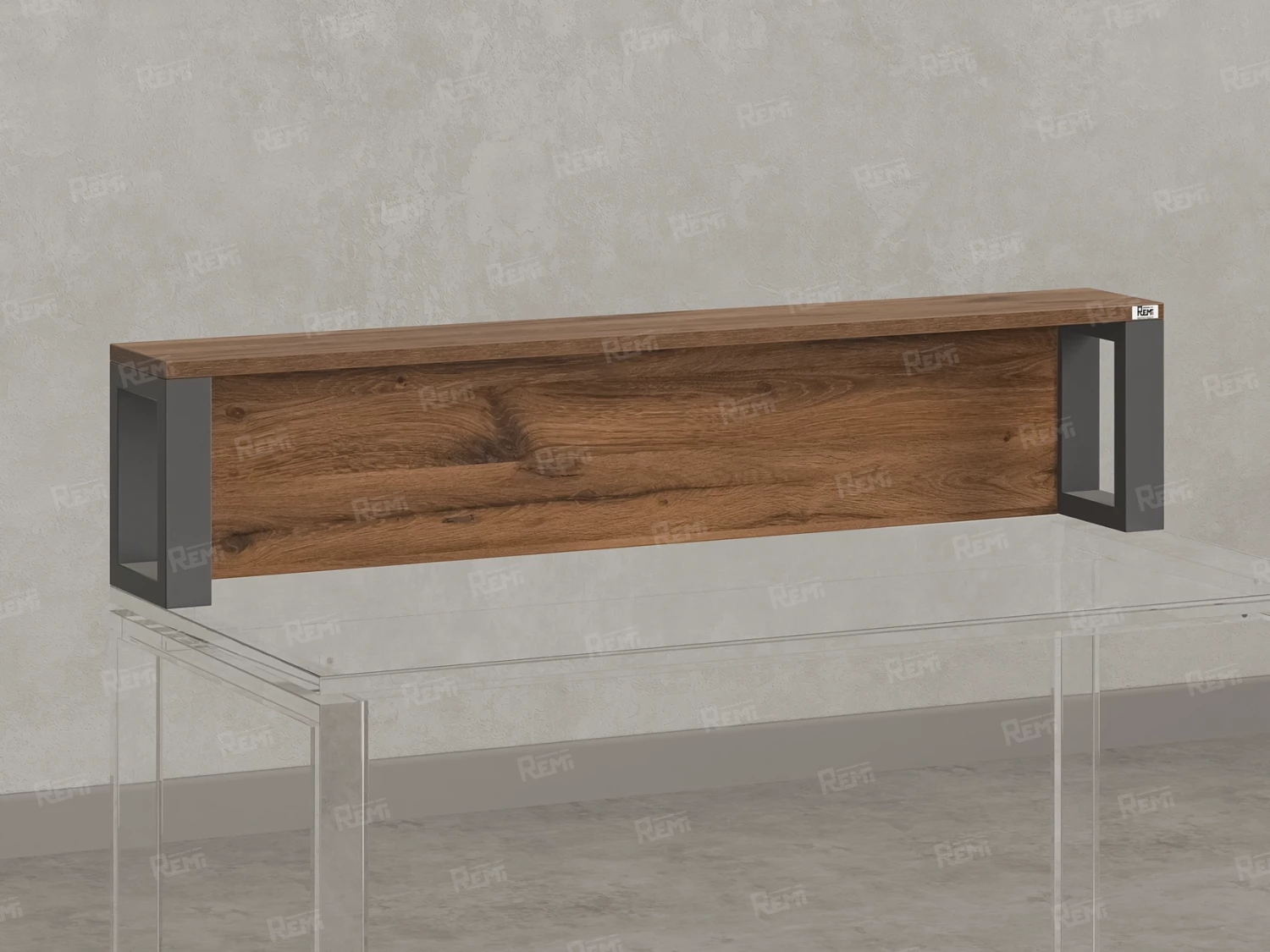 Надстройка для стола 1600x200x300 RM208-160x40 Юстус/Серый
