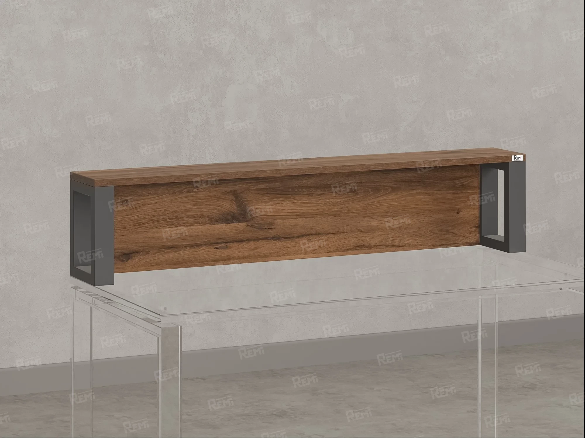 Надстройка для стола 1600x200x300 RM208-160x40 Юстус/Серый