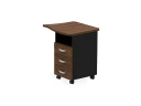 BRL RB090-77х67R Тумба приставная правая 770х670х740 Орех Вармия/Черный