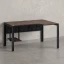 Стол угловой, экран металл, П-опора, правый 1400x600/900x750, RM058-14x6-9 Дуб Апрельский шоколад/Черный
