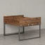 Бенч-система, 2 рабочих места, 5 ЛДСП экранов 1400x1400x750 RM169-4-14x14 Дуб Юстус/Серый
