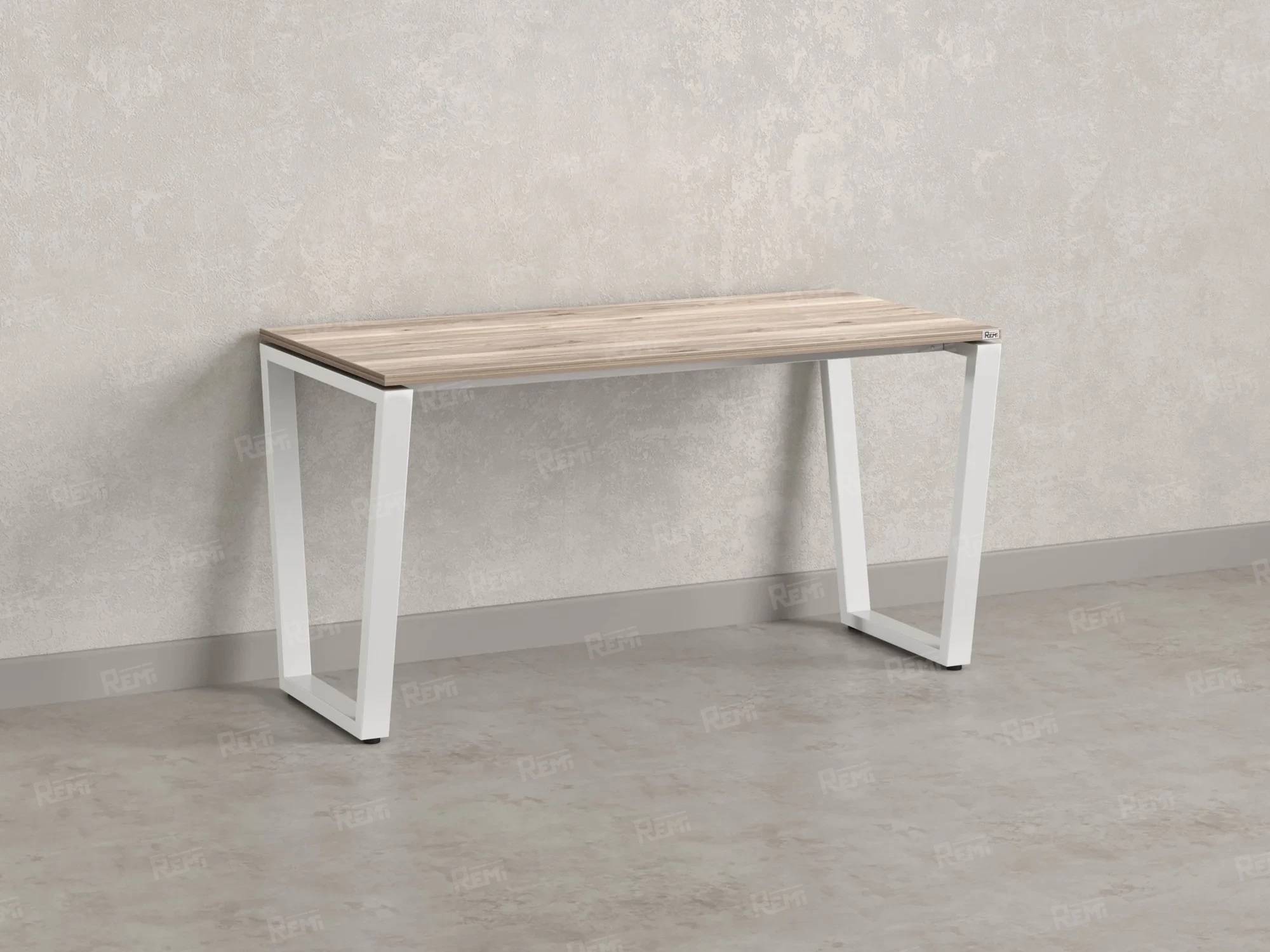 Стол прямой на U-образных опорах 1400x700x750 RM003-14x7 Дуб Маувелла/Белый