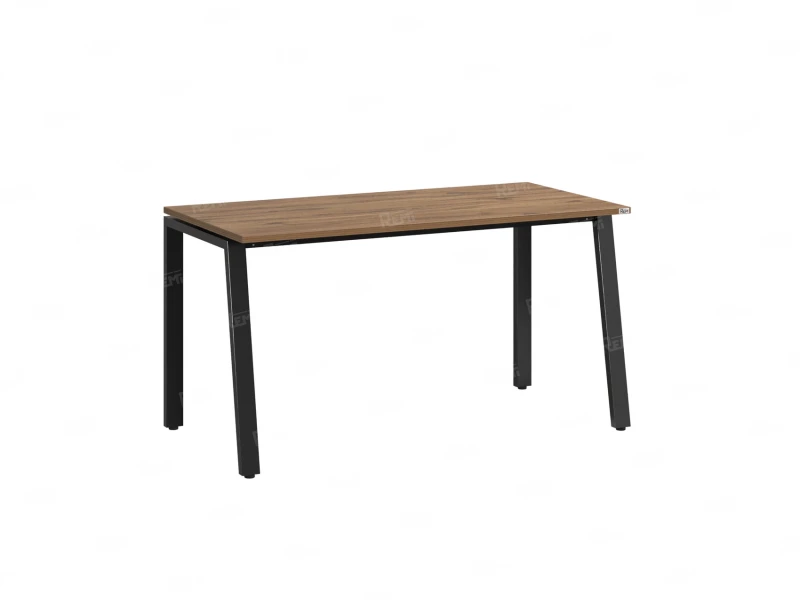 Стол прямой на Л-образных опорах 800x700x750 RM004-8x7 Дуб Юстус/Черный