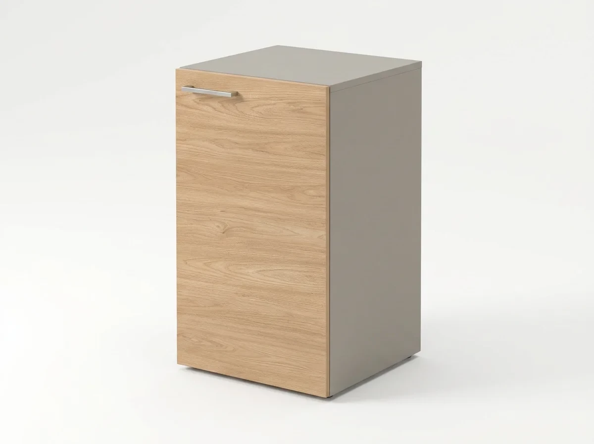 Шкаф низкий, RAC044 правый 45,1x44,8x81,4см Акация Шеффилд/Серый камень, Серия Аккорд / Accord. Серия Аккорд / Accord. Серия Аккорд / Accord