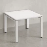 Журнальный стол с полкой 700x800x550 RM183-7x8 Белый/Белый
