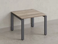 Журнальный стол с полкой 800x700x550 RM183-8x7 Дуб Маувелла/Серый