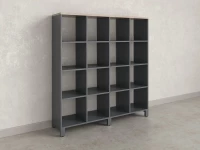 Стеллаж, 16 ячеек 1500х370х1620 RM140-15x37 Дуб Маувелла/Серый