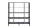 Стеллаж, 16 ячеек 1500х370х1620 RM140-15x37 Дуб Маувелла/Серый