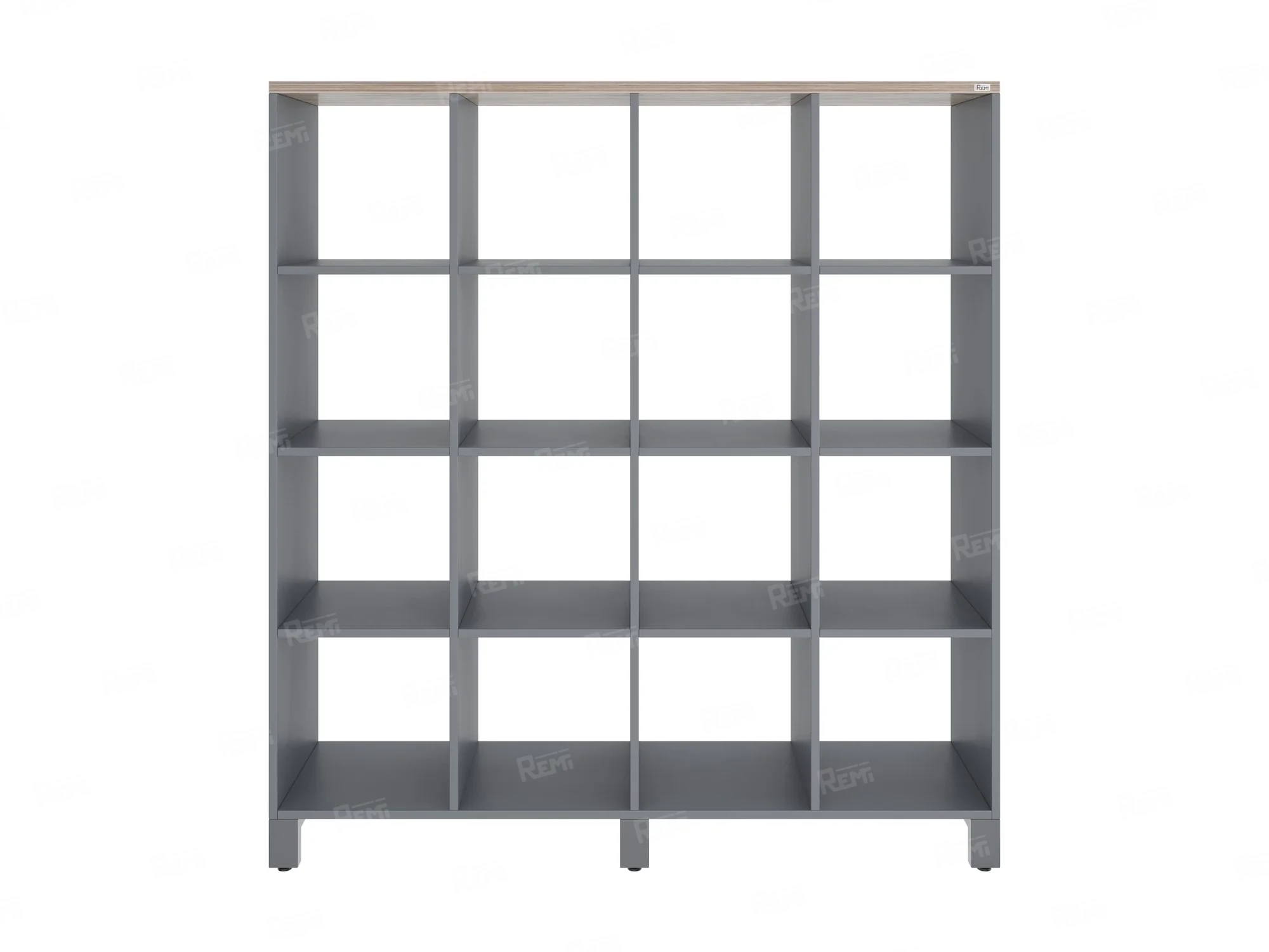 Стеллаж, 16 ячеек 1500х370х1620 RM140-15x37 Дуб Маувелла/Серый