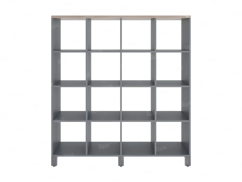 Стеллаж, 16 ячеек 1500х370х1620 RM140-15x37 Дуб Маувелла/Серый