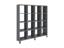 Стеллаж, 16 ячеек 1500х370х1620 RM140-15x37 Дуб Маувелла/Серый