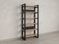 Стеллаж, 6 уровней 900x370x1920 RM132-90x37 Вяз Швейцарский светлый/Черный