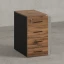 Тумба приставная, 4 ящика 400x800x750 RM121-40x80 Дуб Юстус/Черный