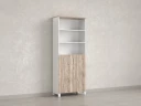 Шкаф комбинированный, 6 уровней 900x420x2200 RM154-90x41 Дуб Маувелла/Белый